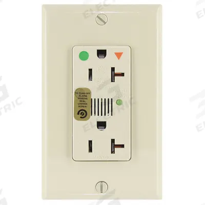 LEVITON Receptacle: Hospital Grade, Decorator Duplex, 5-20R, Ivory, 125V AC, 20 A - General Purpose Receptacles