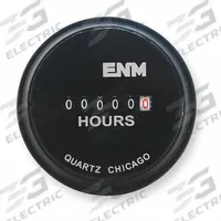 ENM Hour Meter: Hour Meters, Front Panel Mounting, Analog, 120 V AC – 240 V AC, Analog, Tenth, 12/4X (MPN T50A52). Key specifications — Mounting Style: Flush; Bezel Face Shape: Round; Hour Unit Increment: Tenth; NEMA Enclosure Rating: 12; Brand: ENM; Manufacturer Part Number: T50A52; Meter Type_Broad: Analog.