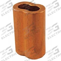 LOOS Wire Rope Oval Sleeve: Oval Sleeve, Swage, 3/16 in Compatible Rope Dia, Galvanized Steel, Plain (MPN SL2-6). Key specifications — Material: Copper; Brand: LOOS; Finish: Plain.