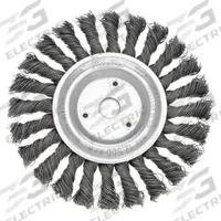 WEILER Wire Wheel Brush: Steel Stringer Bead, 6 7/8" Dia x 3/16" Wd, 5/8"-11 Arbor, 0.02" Fill (MPN 94104). Key specifications — Brand: WEILER.