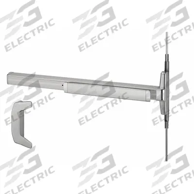 VON DUPRIN Concealed Vertical Rod: 3 ft Max Door Wd - Concealed Vertical Rod Push Bars