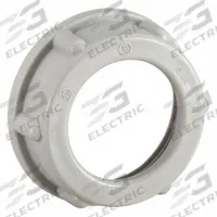 RACO Insulating Bushing: Plastic, Plain, 1 in Trade Size, 15/32 in Overall Lg, Insulated (MPN 1404). Key specifications — Insulated: Yes; Brand: RACO.