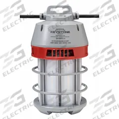 KEYSTONE TECHNOLOGIES Temp Light: LED, Corded, String Light, 30 ft Power Cord Lg, 120V AC, Hook (MPN KT-TFLED100-850-CS /30FT). Key specifications — Plug Type: 3 Prong; Lamp Guard: Metal Wire Guard; Includes Bulb: Yes; Brand: KEYSTONE TECHNOLOGIES; Color Temperature: 5000K; Cord Designation: SJTW; Cord Wire Gauge: 18 AWG; Job Light Type: String Light.