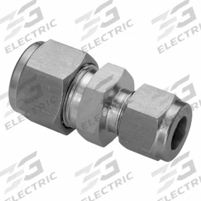 HAM-LET Compression Fitting Adapter: 5/16 in OD x 1/4 in OD Fitting Size - Double-Ferrule Stainless Steel Fittings