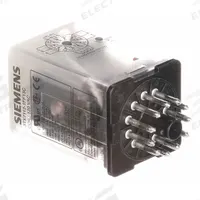 SIEMENS Plug-In Relay: Socket Mounted, 10 A Current Rating, 120V AC, 3PDT, 11 Pins/Terminals (MPN 3TX7112-1FF13C). Key specifications — Brand: SIEMENS; Base Type: Octal; Mounting Style: Plug-In; Manufacturer Part Number: 3TX7112-1FF13C; Series: 3TX71 Series.