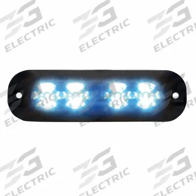 CODE 3 Warning Light: Emergency Vehicle Area Light, Blue/White, 8 W Watt - Emergency Vehicle Area Lighting