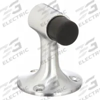 Floor Door Stop: Floor - Mounted, 1 1/16 in Wd, 3 in Overall Ht, Chrome (MPN FS448 US26D). Key specifications — Product Type: Floor Door Stop; Brand: IVES; Color: Black.