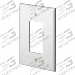 LEVITON Wall Plate: Duplex Outlet, 1 Gang, White, Jumbo Size (MPN 88601). Key specifications — Brand: LEVITON; Material: Plastic.
