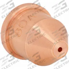 AMERICAN TORCH TIP Unshielded Nozzle: For RT80/80M, T80/80M/100/100M/100M-2 Torch, 100 A (MPN 120980). Key specifications — Manufacturer Part Number: 120980; For Plasma Torch Type: Machine; Brand: AMERICAN TORCH TIP; For Plasma Torch Series (Table): RT80/80M.