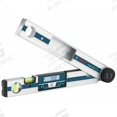 BOSCH Digital Angle Finder: 0°to 220°, Included, 2 Level, 17 5/8 in x 2 in, LCD - Digital Protractors