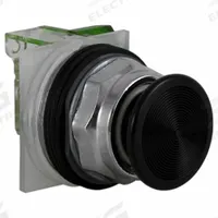 SCHNEIDER Mushroom Head Push Button: Non-Illuminated, Mushroom Head Profile, Non-Metallic, 30 mm (MPN 9001KR4BH13). Key specifications — Brand: SCHNEIDER; Action: Momentary; Series: 9001K; Push Button Material Type: Non-Metallic.
