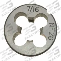 WESTWARD Alloy Steel Die, 7/16-20 UNF: CCT1060-115, Die