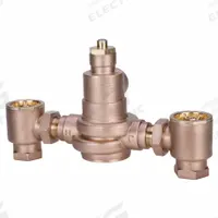 POWERS Hot Water Master Mixing Valve: 1 1/4 in Inlet Connection Size, NPT x NPT, Cast Bronze (MPN 1-1/4 x 1-1/2 LFMM434-1). Key specifications — Brand: POWERS.
