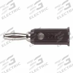 POMONA Banana Plug: 1 1/2 in Lg, 5 A Max Current Measurement, 2,500 V Max Volt Measurement (MPN 1809-0). Key specifications — Manufacturer Part Number: 1809-0; Body Material: Beryllium Copper; Brand: POMONA; Color: Black.