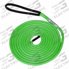 ALL GEAR Rope Sling: HMPE, 5/8 in Rope Dia, 30 ft, 3,870 lb Working Load Limit, Neon Green (MPN AGBRCS91630). Key specifications — attr995048: ALL GEAR; attr995052: Neon Green; attr995063: Fixed.