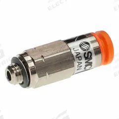 SMC Pneumatic Check Valve: Straight, 5/32 in Tubing, 5/32 in Tubing, 1 MPa Max. Pressure (MPN AKH03-00). Key specifications — attr291949: 5/32 in Tubing; attr291950: 5/32 in Tubing; attr291957: Brass (Body); Brass (Spacer); NBR (O-Ring); NBR, Aluminum Alloy (Valve); Stainless Steel (Stopper); Stainless Steel + NBR (Gasket).