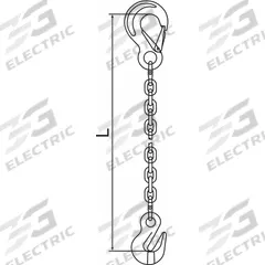 PEWAG Chain Sling: 9/32 in Chain Trade Size, 120 Chain Grade, Grab Hook/Sling Hook, Steel, Fixed (MPN 7G120SSG/5). Key specifications — attr994018: Grab Hook; attr994034: PEWAG.