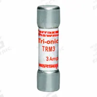 MERSEN Fuse: TRM Series, Midget, Time-Delay, 3 A, 250 V AC, 13/32 in x 1 1/2 in, Non-Indicating (MPN TRM3). Key specifications — Series: TRM; Brand: MERSEN.