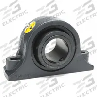 MOLINE BEARING Pillow Block Bearing: 2 in Bore, Fixed, Cast Iron, 2 1/4 in Shaft Ht, 2 Holes (MPN 19221200). Key specifications — Maximum Speed: 2,400 RPM; Mounting Bolt Size: 5/8 in; Brand: MOLINE BEARING.