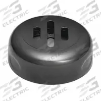 TABLECRAFT PRODUCTS COMPANY Shaker Top: 8 oz Capacity, Polypropylene Body, Lid Included, Plastic Lid (MPN C260SLTBK). Key specifications — Brand: TABLECRAFT PRODUCTS COMPANY; Body Material: Polypropylene; Lid Color: Black; Lid Material: Plastic; Product Type: Slotted Shaker Tops.