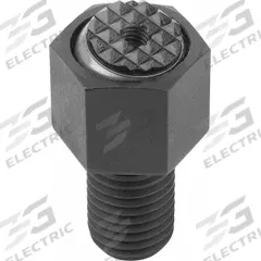 KIPP Threaded Gripper w/Serrated Pad: Steel Pad, M10, 15 mm Thread Lg, 10 mm Pad Dia, 19 kN Max Load (MPN K0289.310X015). Key specifications — Brand: KIPP.