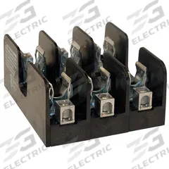 MERSEN Fuse Block: Open Block Design, 3 Pole, 250 V AC, Box Lug, Non-Indicating (MPN 20608R). Key specifications — Brand: MERSEN.