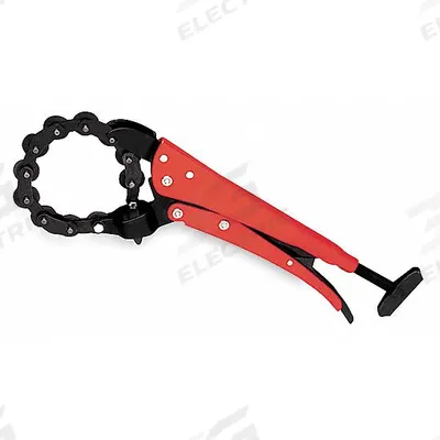 GRIP-ON Pipe Cutter: 13/16 in – 4 9/16 in OD Cutting Capacity, Ratcheting Chain Cutter - Metal Pipe Cutters for Close-Quarters