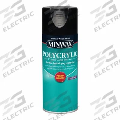 MINWAX Finish: Varnish, Interior, Water, 11.5 oz Container Size, Wood, Satin, Clear - Wood Sealers & Finishes