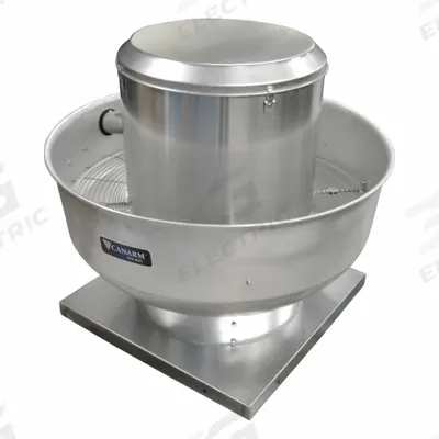 CANARM Upblast Exhaust Fan: Belt Drive, Includes Drive Pack, 16 1/2 in Wheel, 2,627 cfm - Kitchen Air High-Pressure Belt-Drive Fans without Drive