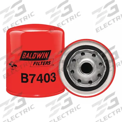 BALDWIN FILTERS Oil Filter: B7403, 3/4"-16 Thread Size, 4 3/8 in Overall Ht - Spin-On Oil Filters