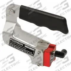 MAG-MATE Manual Lifting Magnet: Manual Lifting Magnet, 60 lb Max Load Capacity, Neodymium, L-Handle (MPN PG3060N). Key specifications — Handle Type: L-Handle; Brand: MAG-MATE.