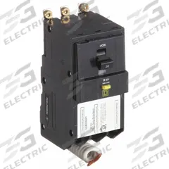 SQUARE D Miniature Circuit Breaker: 20 A, 120/208V AC, Three Phase, 10kA at 208/120V AC, 3 Poles (MPN QOB320GFI). Key specifications — Phase: Three; Amps: 20 A; AC Voltage Rating: 120/208V AC; Max. AIR Rating: 10kA at 208/120V AC; For Use With: QO Load Centers and NQ Panelboards; Brand: SQUARE D.
