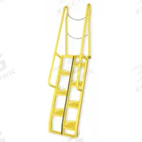 VESTIL Alternating Tread Stairs: 10.5 ft Overall Ht, Steel, 350 lb Load Capacity, Perforated (MPN ATS-7-56). Key specifications — Color: Yellow; Brand: VESTIL.