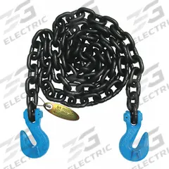 B/A PRODUCTS CO. Chain Slings: 1/2 in Overall Hook Size, 100, 20 ft Overall Lg, Black, Steel, Black (MPN G10-1220SGG). Key specifications — Material: Steel; Grade: 100; Hook Type: Cradle Grab; Attachment Style: Grab Hook; Color: Black; Brand: B/A PRODUCTS CO.; Equipment Color: Black.