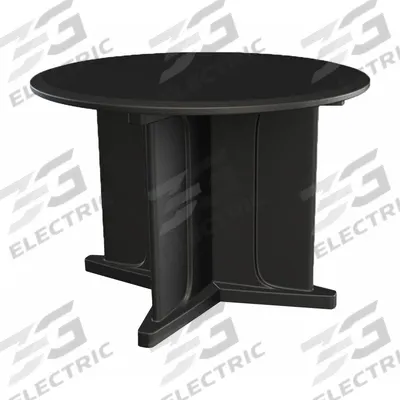 CORTECH Table: 29 in Overall Ht, 48 in Overall Dia, No Game Top, Ballast Accepted - Round X-Base Tables