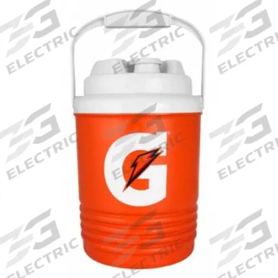 GATORADE Drink Jug: 1 gal Capacity, Orange, Plastic, BPA-Free, 9 in Overall Ht - Insulated Plastic Jugs