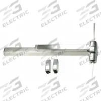 VON DUPRIN Surface Vertical Rod: 4 ft Max Door Wd, Chrome (MPN 9827NL-OP-F 4 26D). Key specifications — attr1011860: Exit Device; attr1011837: VON DUPRIN; attr1011847: Surface Vertical Rod; attr1011858: Night Latch; attr1024139: Touchbar; attr1011835: Yes.