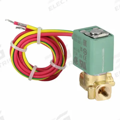 ASCO Solenoid Valve: 2-Way, Normally Closed, 1/8 in Pipe Size, 24V DC, Open Frame - 2-Way/2-Position, Normally Closed Solenoid Valves