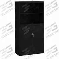TENNSCO Storage Cabinet: Black, Steel, 72 in Overall Ht, 36 in Overall Wd, 18 in Overall Dp, 2 Doors (MPN BCD18-72BK). Key specifications — Material: Steel; Brand: TENNSCO; Color: Black; Locking: Yes.