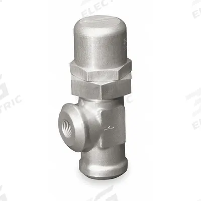 Parker Pressure Control Valve: 15 gpm, 90 psi Max Set, Brass - Soft-Seat Pressure Control Valves