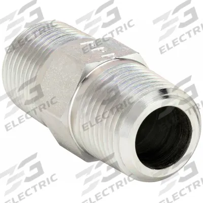 PARKER Metal Pipe Straight: Straight, Steel, 1 in x 1 in - Hydraulic Threaded Extreme-Pressure Pipe Fittings
