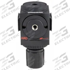 ARO Compressed Air Regulator: Aluminum, 1/2 in NPT, 210 cfm, 0 psi to 140 psi, Knob, 2000 Series (MPN R37341-100). Key specifications — attr111664: No; attr111400: 2000; attr111627: ARO.