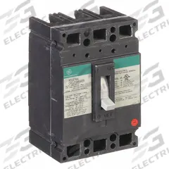GE Molded Case Circuit Breaker: 100 A Amps, 18kA at 120/240/277/480V AC, Fixed, Line/Load Lug, ABC (MPN TED136100WL). Key specifications — Series: TED; Max. AIR Rating: 18kA at 120/240/277/480V AC; Instantaneous Trip: Fixed; Terminal Connection: Line/Load Lug; Phase Connection: ABC.