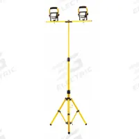 SOUTHWIRE Temporary Job Site Light: 3,000 lm Max Brightness, LED, 1, 1 Brightness Levels, 120V AC (MPN 411315). Key specifications — Frame Color: Black/Yellow; Lighting Technology: LED; Operating Voltage: 120V AC; Brand: SOUTHWIRE; No. of Brightness Levels: 1.