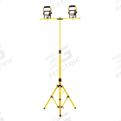 SOUTHWIRE Temporary Job Site Light: 3,000 lm Max Brightness, LED, 1, 1 Brightness Levels - Tripod Stand Lights