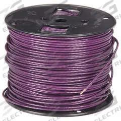 SOUTHWIRE Hookup Wire: 18 AWG Conductor Size, Purple, 500 ft Overall Lg, 600 V Volt (MPN 411010513). Key specifications — Brand: SOUTHWIRE; Product Type: Machine Tool Wire; Standards: UL 1015; Manufacturer Part Number: 411010513.