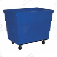 ROYAL BASKET TRUCKS Cube Truck: 23 cu ft, 800 lb, 43 1/2 in L x 29 in W x 37 in H, Blue, Std, Rubber (MPN G13-BLX-RCE-4HNN). Key specifications — Manufacturer Part Number: G13-BLX-RCE-4HNN; Brand: ROYAL BASKET TRUCKS; Caster/Wheel Configuration: (2) Rigid; Color: Blue.