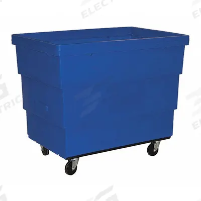 ROYAL BASKET TRUCKS Cube Truck: 23 cu ft, 800 lb, 43 1/2 in L x 29 in W x 37 in H, Blue, Std - General Purpose Cube Trucks