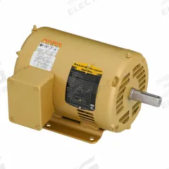 BALDOR General Purpose Motor: Rigid Base Mount, Open Drip Proof, 1 1/2 hp, 200V AC, 1,725 RPM (MPN EM3154T-8). Key specifications — Brand: BALDOR; Nameplate Voltage @ 60 Hz: 200V AC; Full Load Current @ 60 Hz: 5.1 A; Nameplate RPM @ 60 Hz: 1,725 RPM; Motor Enclosure: ODP.