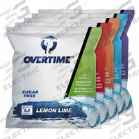 OVERTIME Sports Drink Mix: Fruit Punch/Grape/Lemon-Lime/Orange/Raspberry Blue, Bulk, 35 PK (MPN 60-POUCH). Key specifications — attr1120939: 60-POUCH; attr1136921: Assorted.